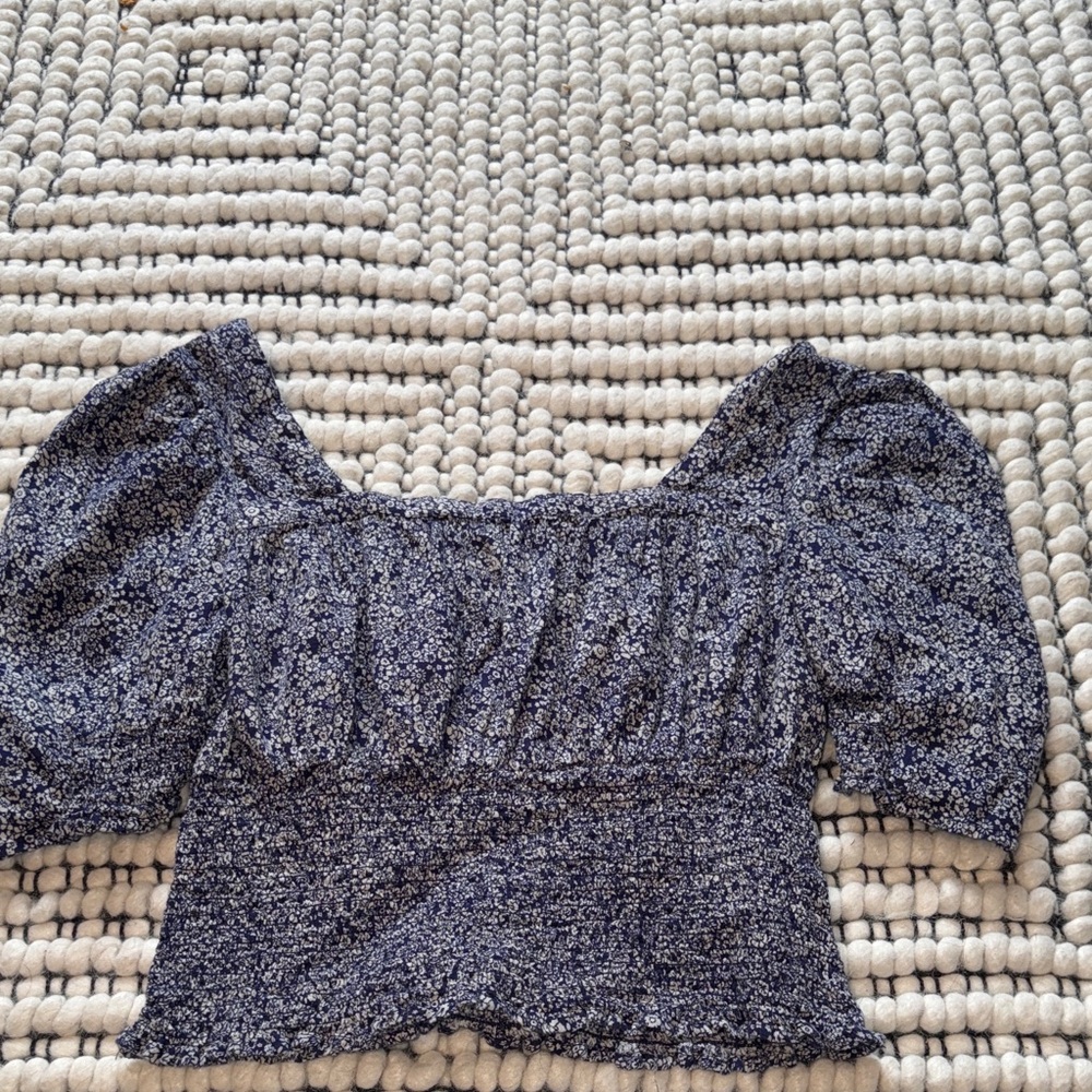 Universal Thread Blue Floral Blouse